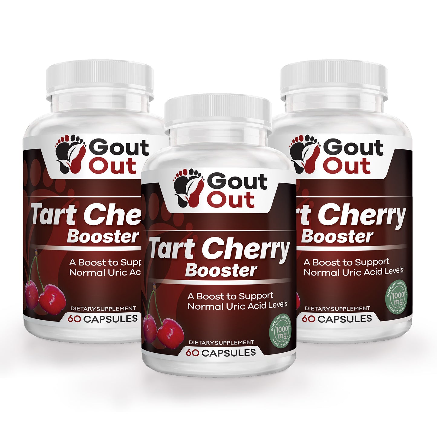 GoutOut® Tart Cherry Booster 60 Capsules