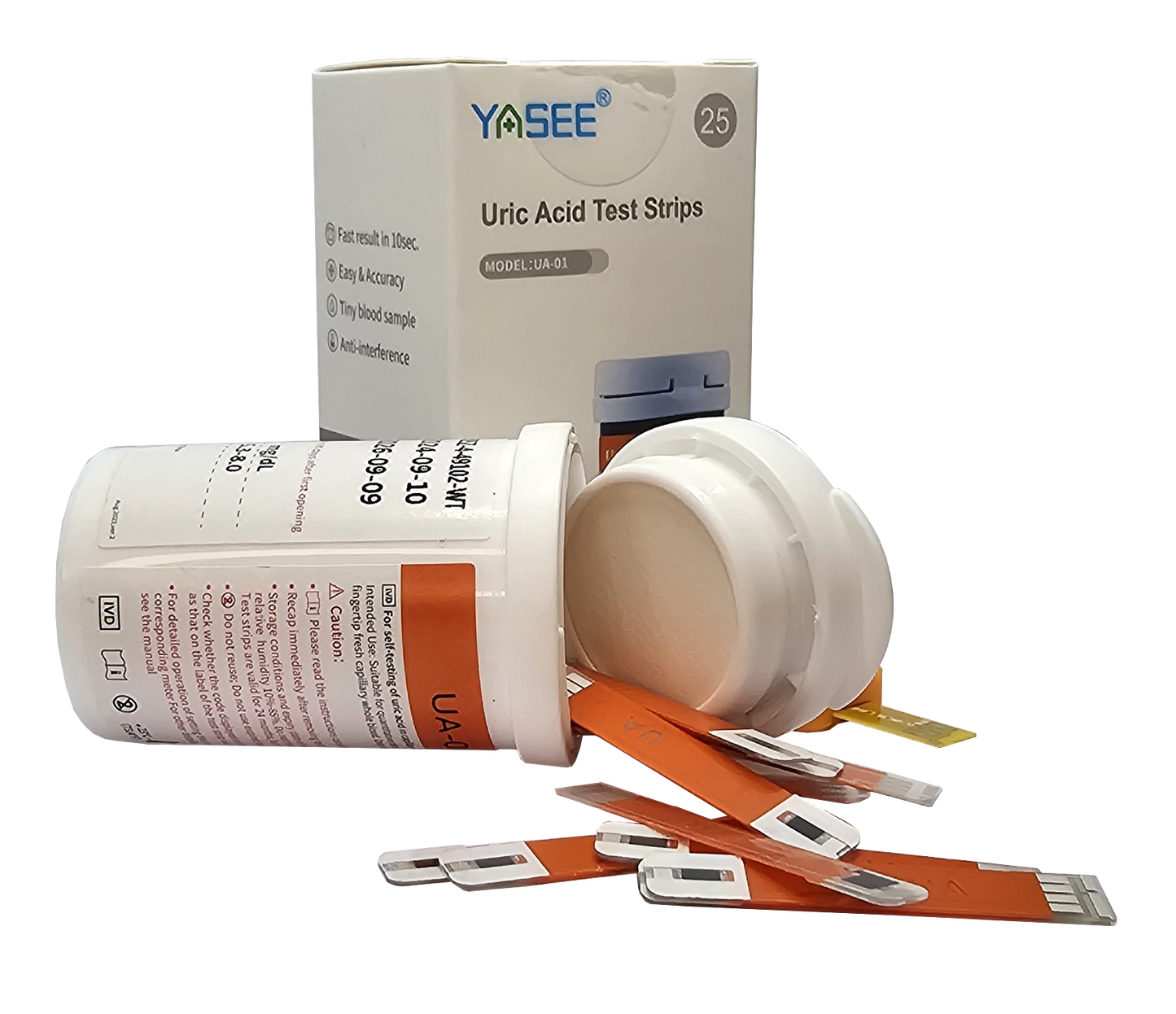Uric Acid Blood Test Strips 25 Strips