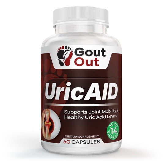 Gout Out® UricAID® – Daily Uric Acid & Joint Support (60 Capsules)